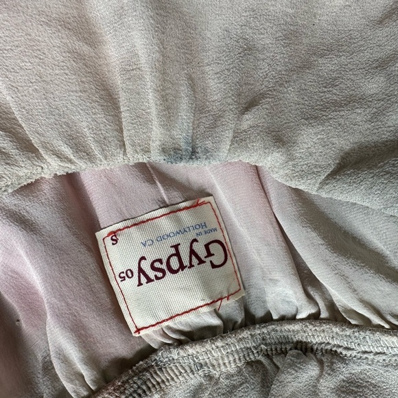 Gypsy 05 silk strapless maxi dress with ruffle tube top style tie dye pastel sm - Picture 10 of 13